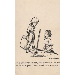 POULBOT ça pousseras pas, faut du soleil, et puis tu le repiques trop serré ton macaroni 1923