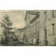 5 cpa 47 MEZIN. Allée des Escoubieux, Moulin Gélise Auzoue, Porte Anglaise, Collège Fallières et Théâtre