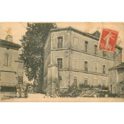 5 cpa 47 MEZIN. Porte Peyron, Chapelle ancien Hôpital, Monument Fallières, Pont Plongeoir Gélise et Moulin Auzoue