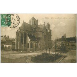 carte postale ancienne 21 DIJON. Eglise Saint-Michel. Abside 1913