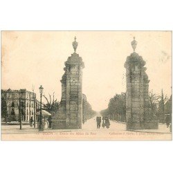 carte postale ancienne 21 DIJON. Entrée des Allées du Parc 1905