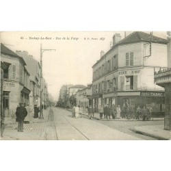5 cpa 93 NOISY-LE-SEC Tabac Cafés rue de la Forge et de la Gare, Carrières de Romainville, Place Mairie et Bd Gambetta