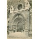 5 cpa 47 MEZIN. Portail Eglise Saint-Jean, Porte et intérieur