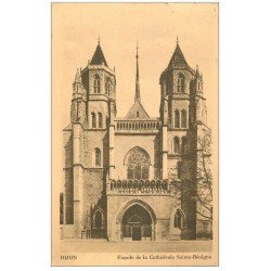 carte postale ancienne 21 DIJON. Façade Cathédrale Saint-Benigne 1941
