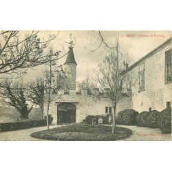 5 cpa 47 MEZIN. Château de Carboste, Chemin vers village, Eglise Saint-Jean, Porte Anglaise