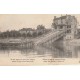 77 LAGNY-sur-MARNE. Reste du Pont détruit devant Hôtel restaurant Bellevue 1915