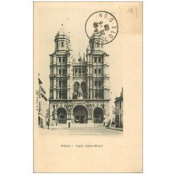 carte postale ancienne 21 DIJON. Façade de l'Eglise Notre-Michel 1906