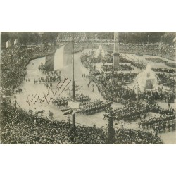 MILITAIRES 75 PARIS. Les Fêtes de la Victoire 14 juillet 1919 arrivée des Maréchaux Place de la Concorde