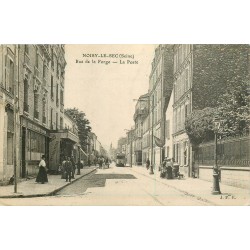 5 cpa 93 NOISY-LE-SEC. La Poste rue de la Forge, Bd de la République et Michelet, l'Eglise et la Gare