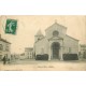 5 cpa 93 NOISY-LE-SEC. La Poste rue de la Forge, Bd de la République et Michelet, l'Eglise et la Gare