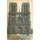 8 cpa Paris EGLISE NOTRE-DAME. Chimère, Nef, Evangélistes, Façade, Portail et Transept
