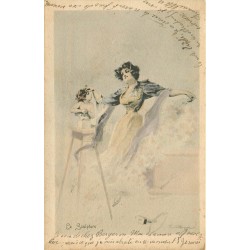 Style Art nouveau Illustrateur Emile Bergeron LA SCULPTURE 1901