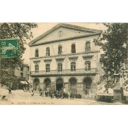 34 SETE CETTE. Le Nouveau Bar à côté de l'Hôtel de Ville vers 1920