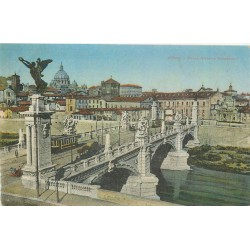 13 cpa ROMA. Ponte V Emanuele Teatro Marcello Colosseo Piazza Mazzini Casa Mutilati Vaticano Temple Vesta Faro Giustizia