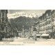 4 cpa INNSBRUCK. Herzog Friedrichstrasse, Leopoldsbrunnen mit Hofkirche, Frau Hitt-Gebirge, Maria-Theresienstrasse
