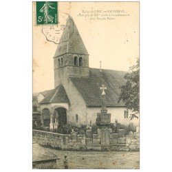 carte postale ancienne 01 Eglise et Cimetière de Vieu-en-Valmoray 1908