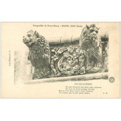 carte postale ancienne 21 DIJON. Gargouilles de Notre-Dame. Les Faux-Frères P.P 12