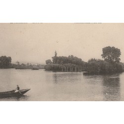 78 PORCHEVILLE. Les Îles avec Pêcheur en barque