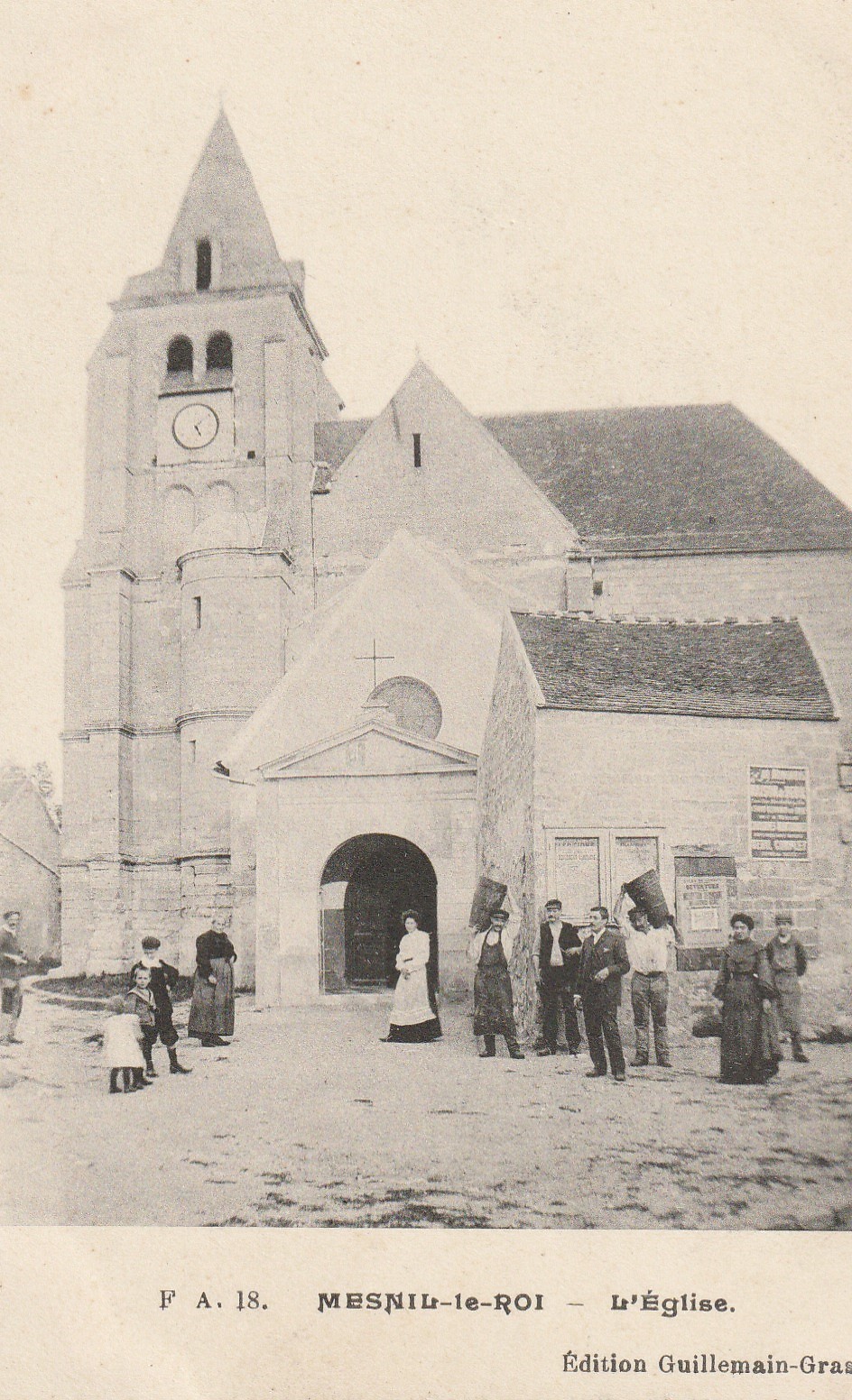 78 MESNIL-LE-ROI. L'Eglise belle animation