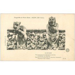 carte postale ancienne 21 DIJON. Gargouilles de Notre-Dame. P.P 13 La Guigne