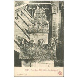 carte postale ancienne 21 DIJON. Gargouilles de Notre-Dame. P.P 21 Les Contreforts
