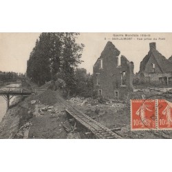 59 BERLAIMONT. Vue des rails prise du Pont 1920