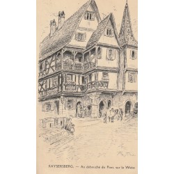 68 KAYSERSBERG. Au débouché du Pont sur la Weiss