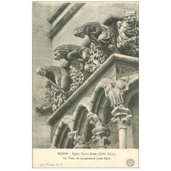 carte postale ancienne 21 DIJON. Gargouilles de Notre-Dame. P.P 22 Tour de Jacquemard