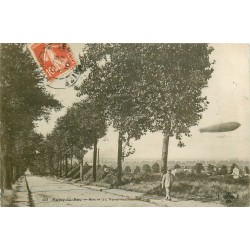 5 cpa 93 NOISY-LE-SEC. Dirigeable route du Parc, Place Gare et Mairie, Bd Gambetta et ébéniste rue Forge