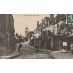 58 COSNE. Restaurant "Aux trois Couleurs" rue Saint-Agnan 1916