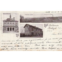 57 Bolchen den BOULAY Rathaus, Totalansicht et la Gare 1901