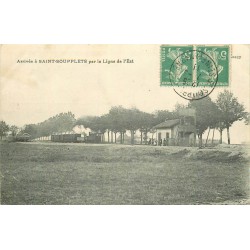 77 SAINT-SOUPPLETS. Train à l'Arrivée par la ligne de l'Est 1911