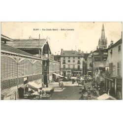 carte postale ancienne 21 DIJON. Halles Centrales Rue Ramey 1909