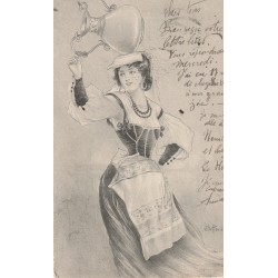 Illustrateur BOTTARO. Femme à la cruche 1901