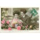 Superbe lot 3 cpa FANTAISIES Amoureux et fleurs