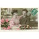 Superbe lot 3 cpa FANTAISIES Amoureux et fleurs