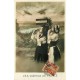 Superbe lot 3 cpa FANTAISIES Les Oiseaux de France. Bergères et avions