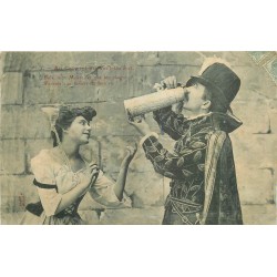 Superbe lot 5 cpa FANTAISIES au Cabaret du Vert-Galant 1906