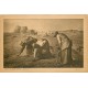 Superbe lot 7 cpa FANTAISIES l'Angélus et les Glaneuses par Millet