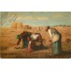 Superbe lot 7 cpa FANTAISIES l'Angélus et les Glaneuses par Millet