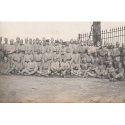 RARE Photo Cpa 25 CAMP DE VALDAHON. Régiment Militaires Poilus Guerre 1914-18