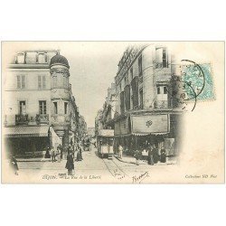 carte postale ancienne 21 DIJON. La Rue de la Liberté 1903