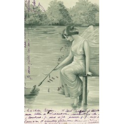 Illustration SALA à Berlin. Femme papillon et grenouille 1904