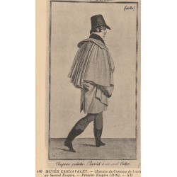 75003 Paris MUSEE CARNAVALET. Costume Parisien de Louis XVI