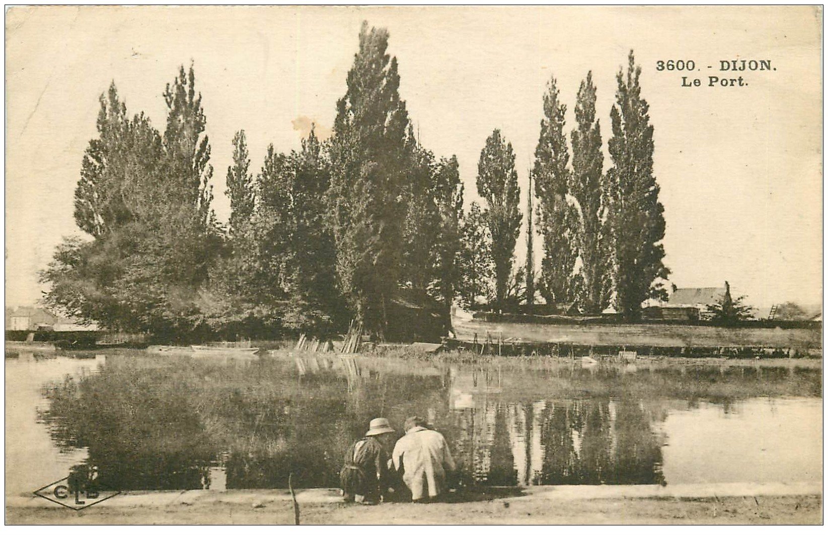 21 DIJON. Le Port. Rare 8 timbres de 2 centimes