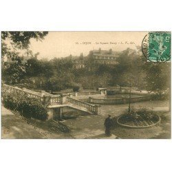 carte postale ancienne 21 DIJON. Le Square Darcy 1913