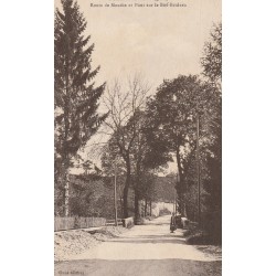 Rare 39 FONCINE-LE-HAUT. Animation Route de Mouthe et Pont sur le Bief-Brideau
