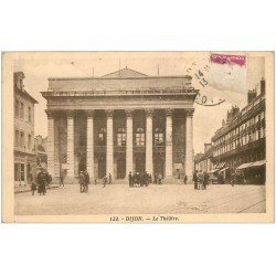carte postale ancienne 21 DIJON. Le Théâtre vers 1920...