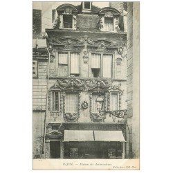 carte postale ancienne 21 DIJON. Maison des Ambassadeurs. Mercerie vers 1900