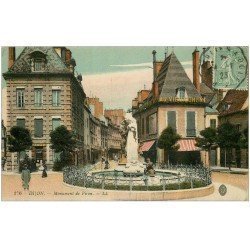 carte postale ancienne 21 DIJON. Monument de Piron 1923